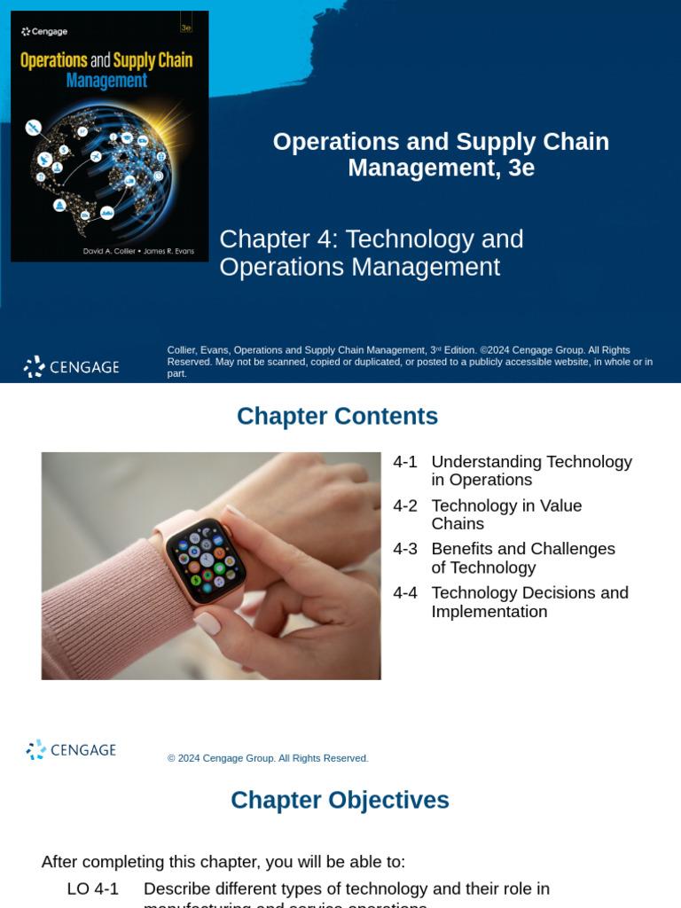 Technology in Operations Management | PDF | Customer Relationship ...