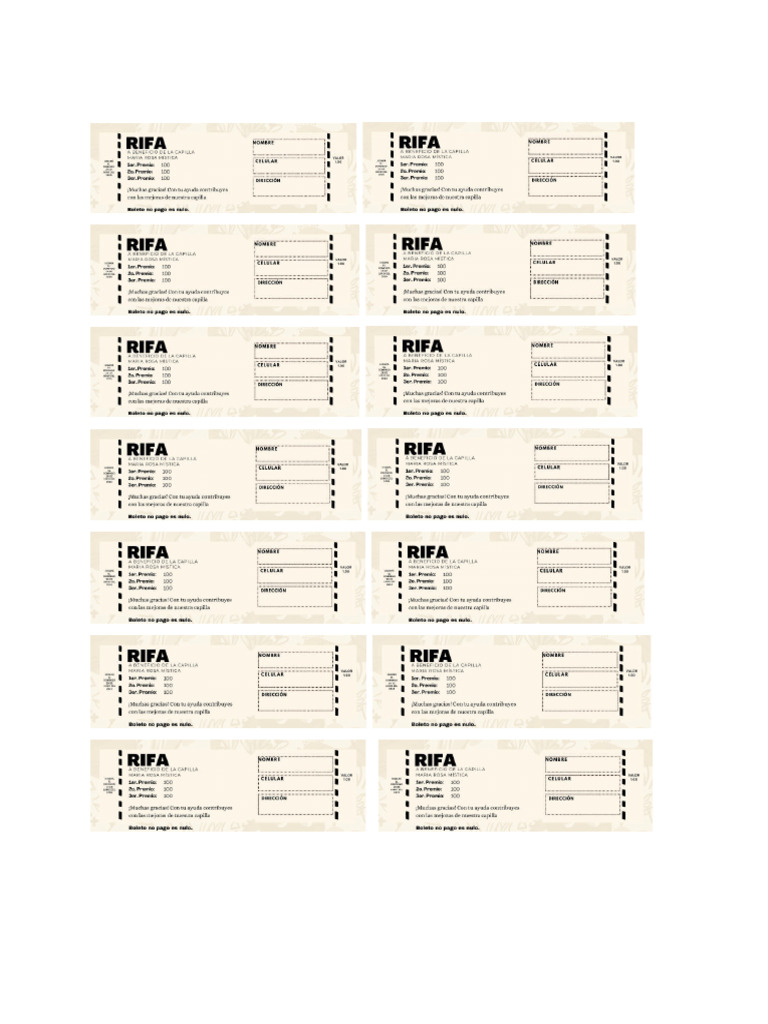 Rifa | PDF