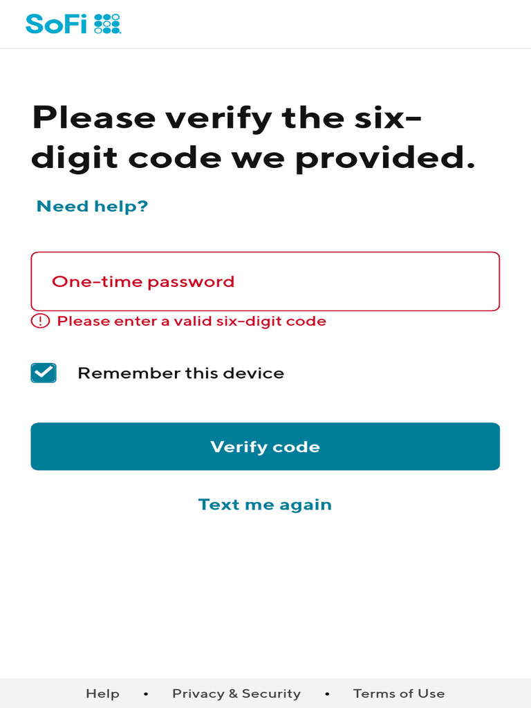 Verify - SoFi | PDF