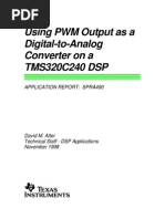 Using PWM Output As A Digital-to-Analog Converter On A TMS320C240 DSP