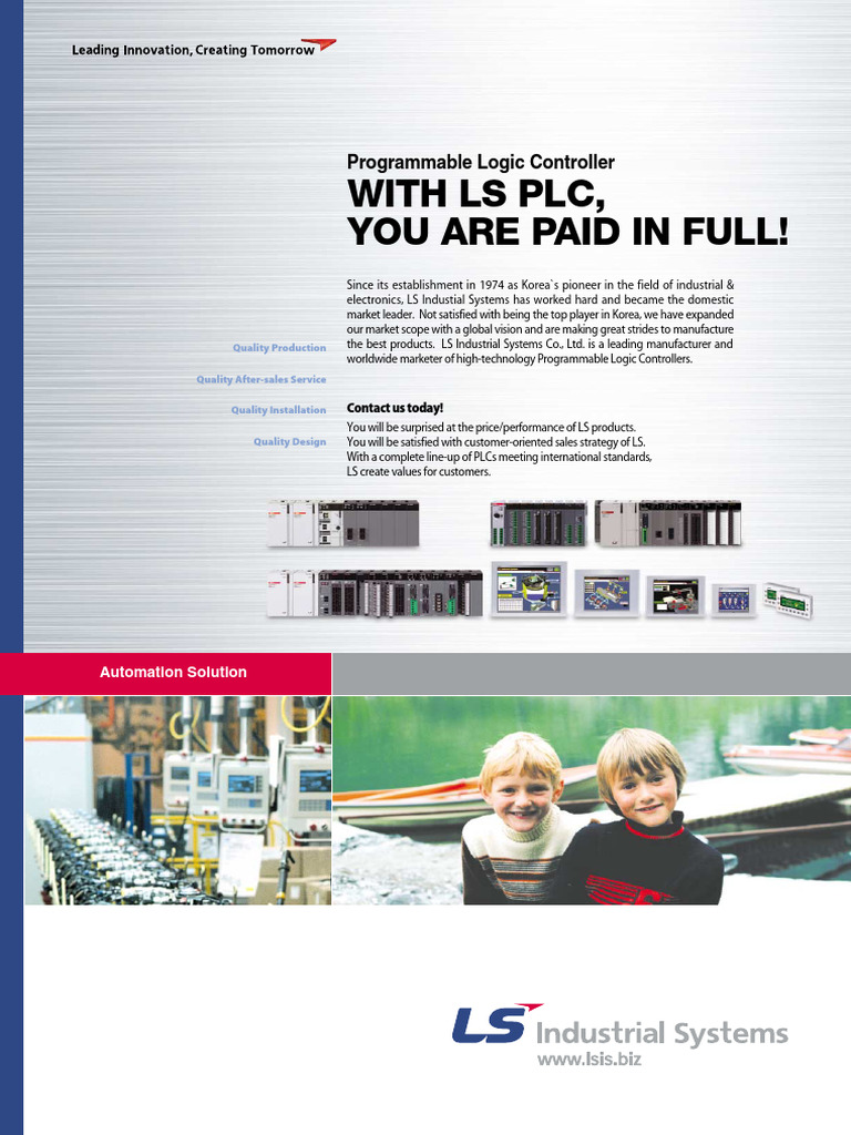 LS PLC Solutions for Automation | PDF | Programmable Logic Controller ...
