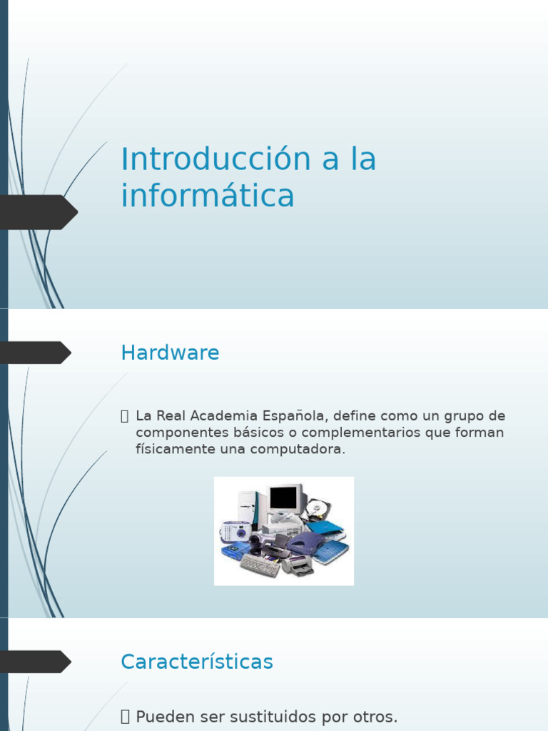 Introducción A La Informática Ultima Clase | PDF | Hardware de la ...