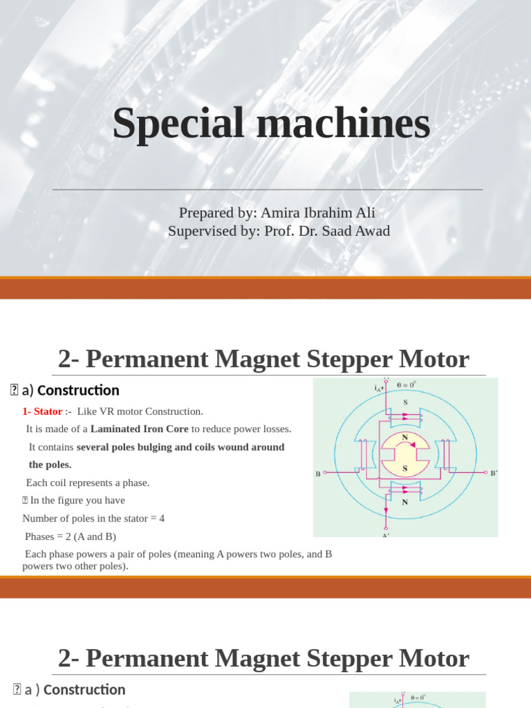 Overview of Stepper and DC Motors | PDF | Electric Motor | Magnetism
