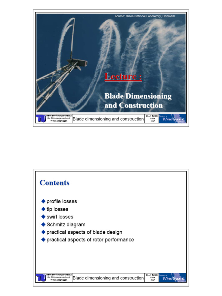Wind Turbine Blade Design Essentials | PDF | Turbine | Force