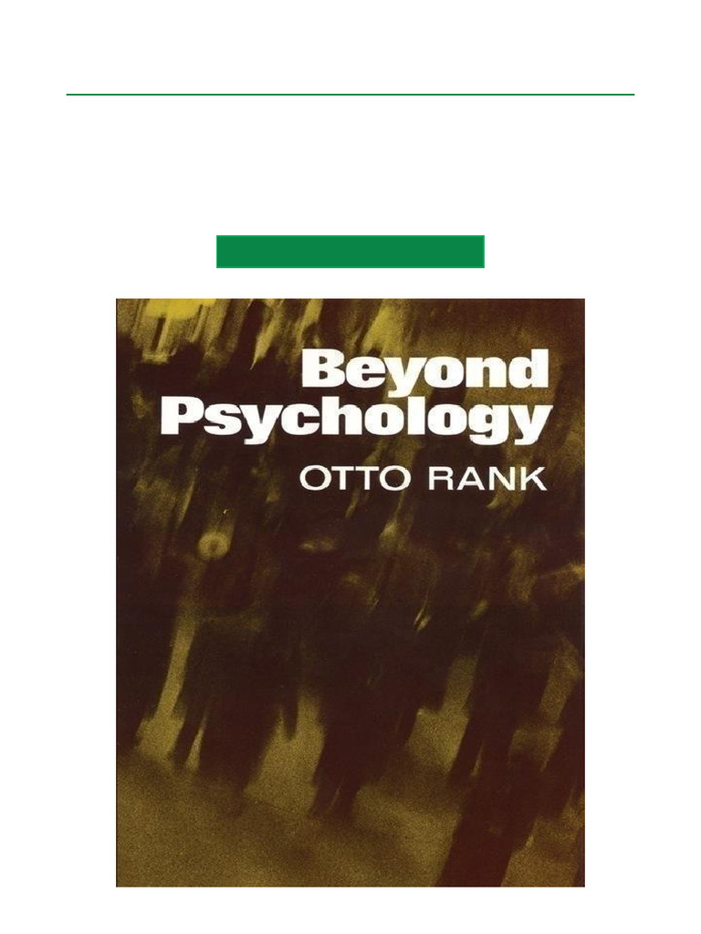Download Beyond Psychology PDF | PDF