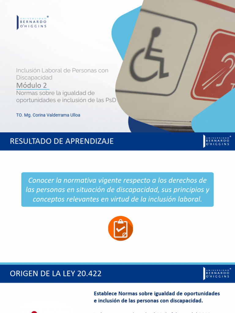 Normas Sobre La Igualdad de Oportunidades e Inclusión de Las PSD | PDF ...