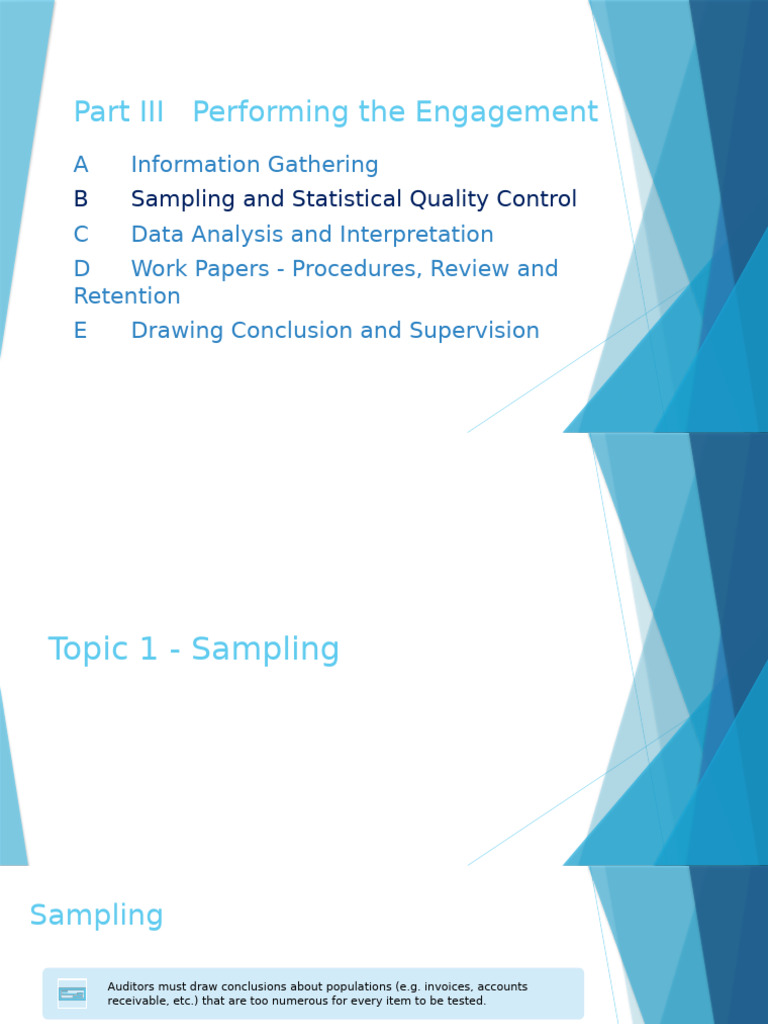 Auditing Sample Selection Techniques | PDF | Sampling (Statistics ...