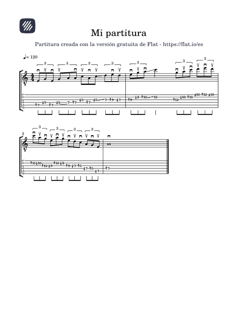 Mi Partitura en Flat | PDF