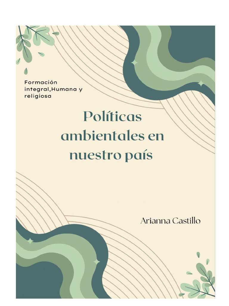 Políticas Ambientales en RD: Retos y Avances | PDF | Sustentabilidad ...