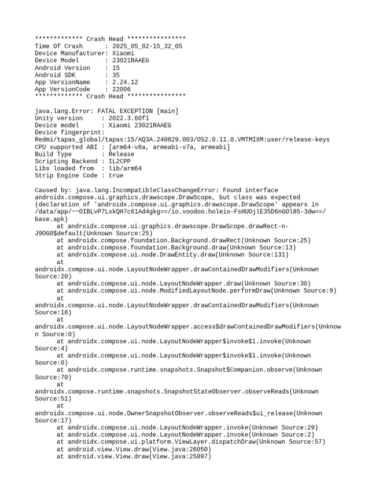 Mod Menu Crash 2025 05 02-15 32 05 | PDF | Mobile App | Software ...