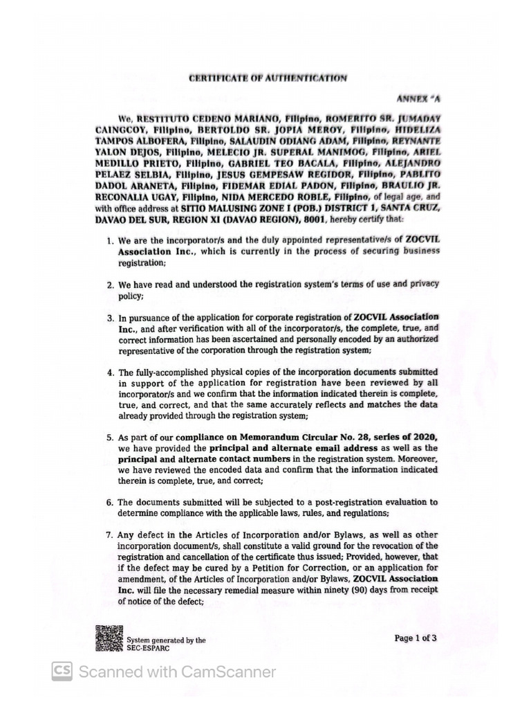 Coa | PDF