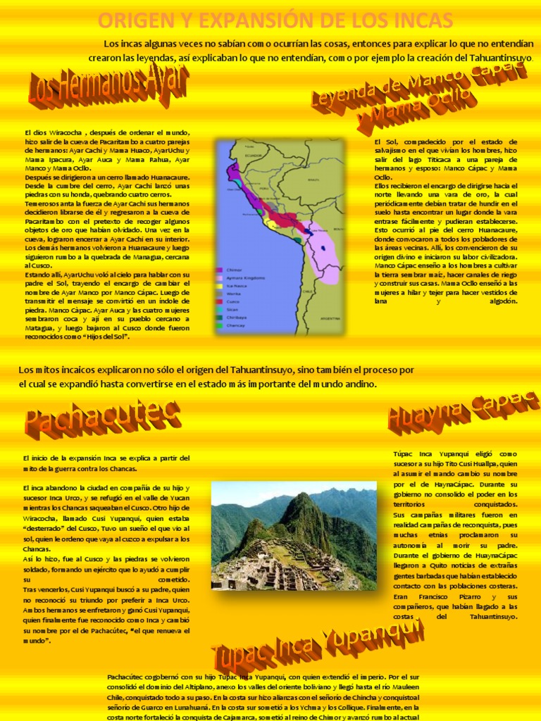 Origen y expansión del imperio incaico | PDF | Imperio Inca | Conflicto ...