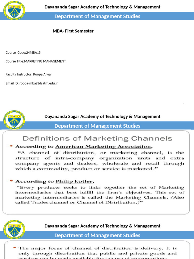 MM Module 4 | PDF | Retail | Economies
