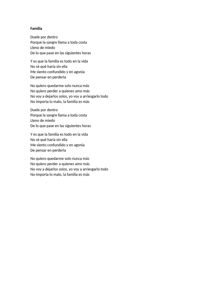 La importancia de la familia en la vida | PDF