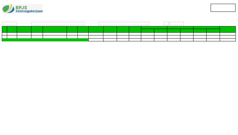 Formulir F2A BPJS Ketenagakerjaan | PDF
