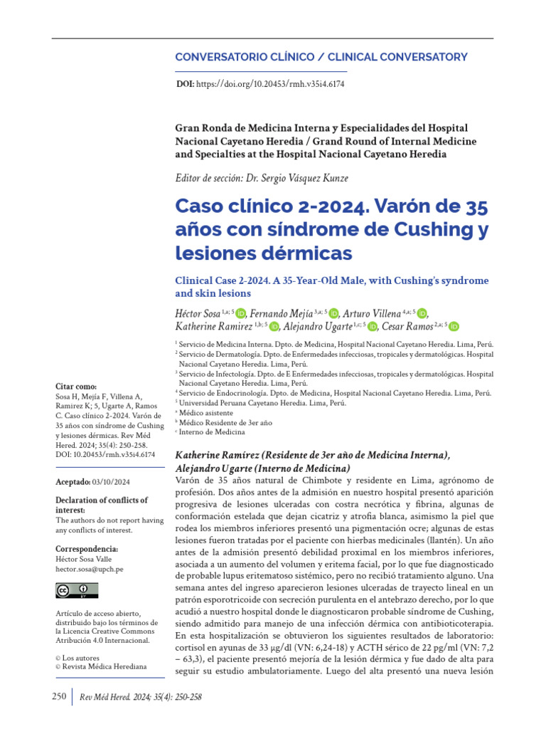 RMH 35 (4) - Articulo12 | PDF | Especialidades Medicas | Enfermedades y ...
