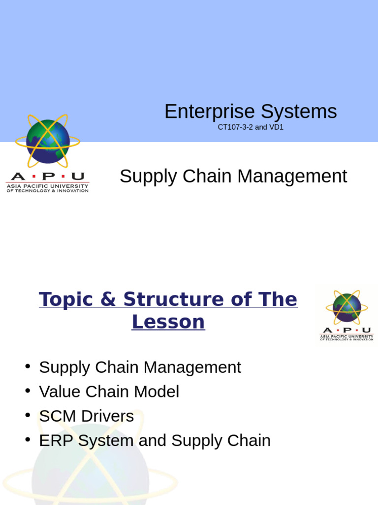 Supply Chain Management Overview | PDF | Supply Chain Management ...