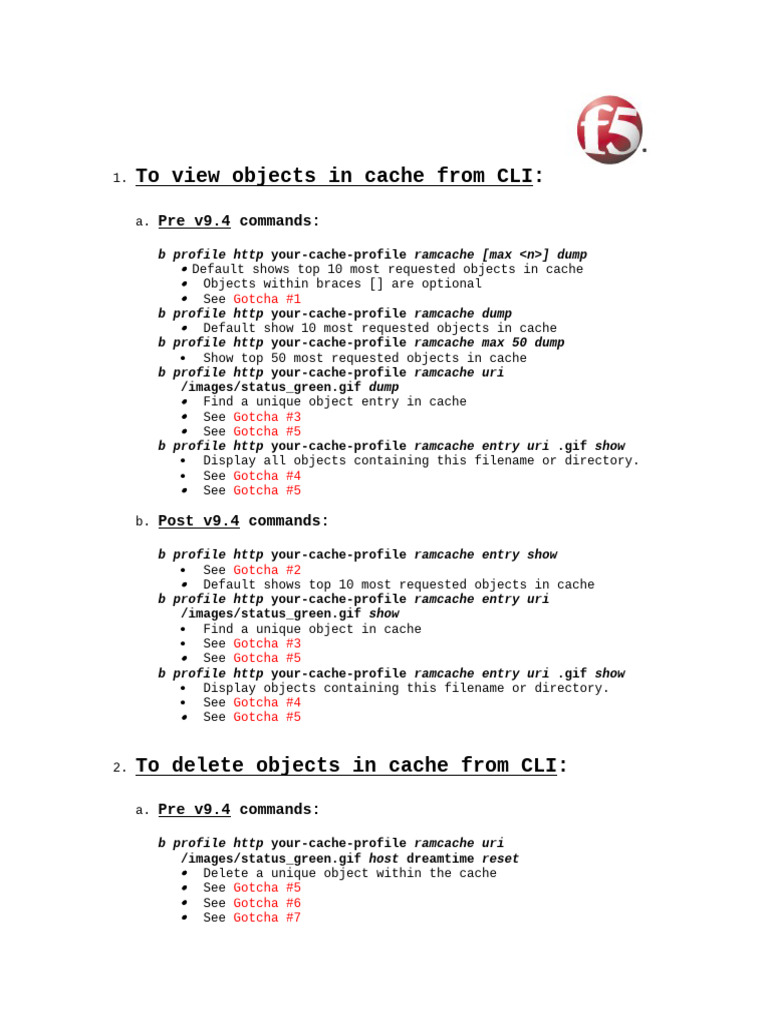 RAM Cache CLI Commands Guide | PDF | Uniform Resource Identifier ...