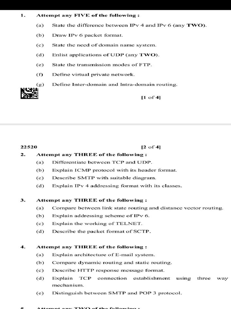 Networking Questions Part1 Pdf