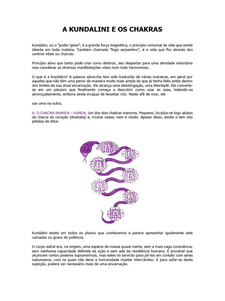 Kundalini e Chakras: Despertar e Poder | PDF | Chacra