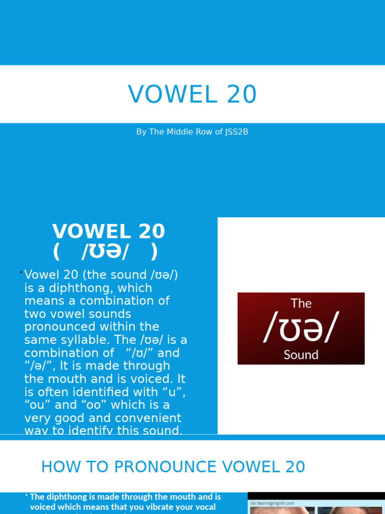 Vowel 20 | PDF