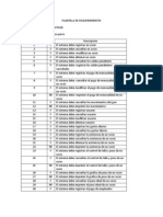 Plantilla de Requerimientos