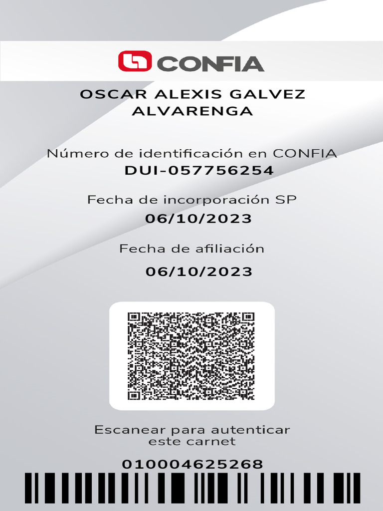 Carnet Confia | PDF