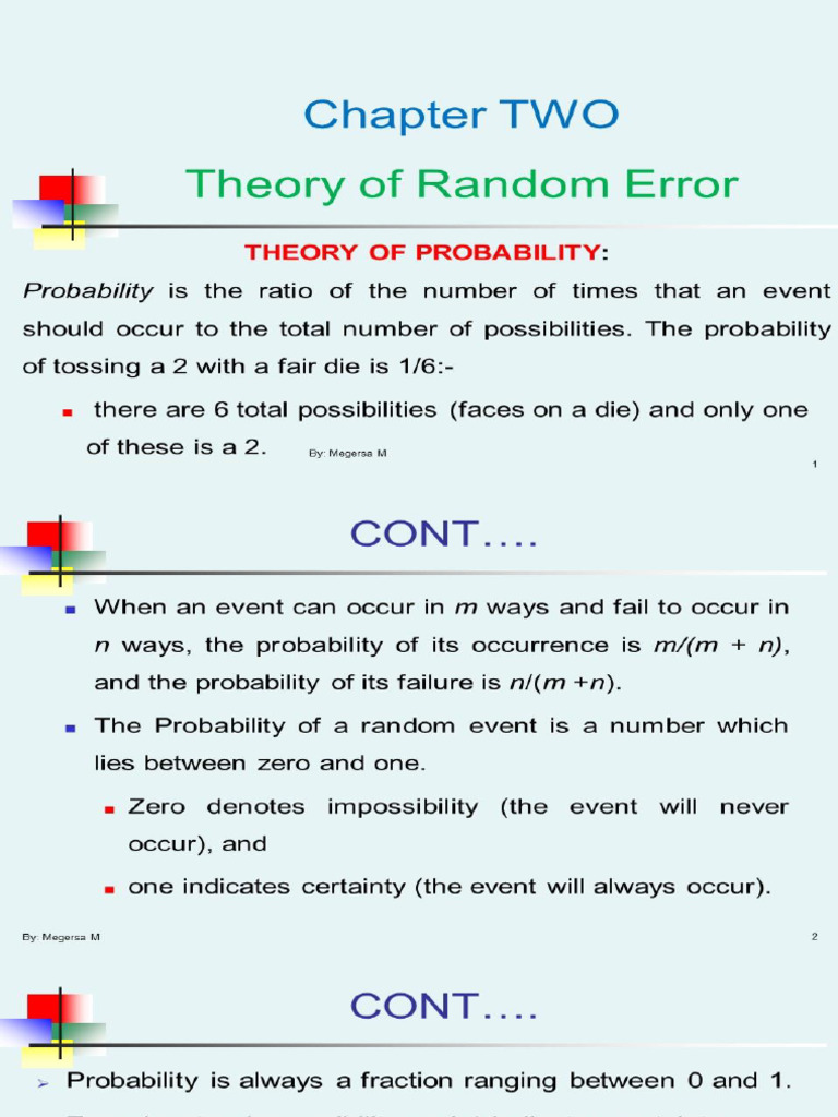 Error Chapter Two | PDF