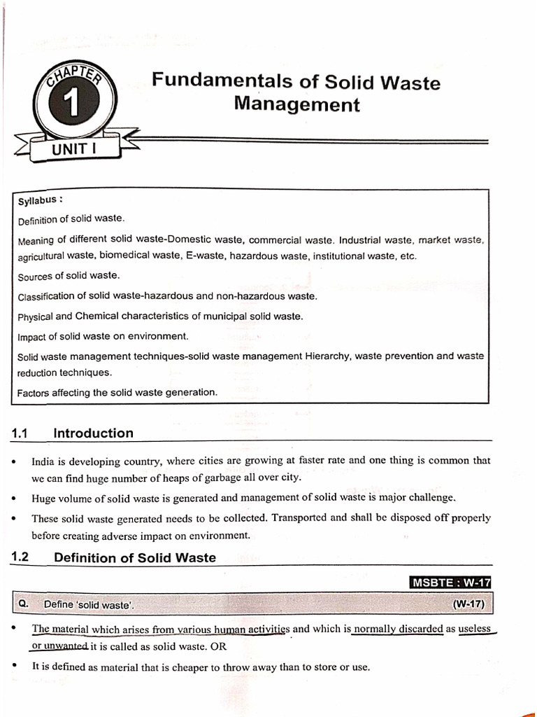 Fundamental of SWM | PDF
