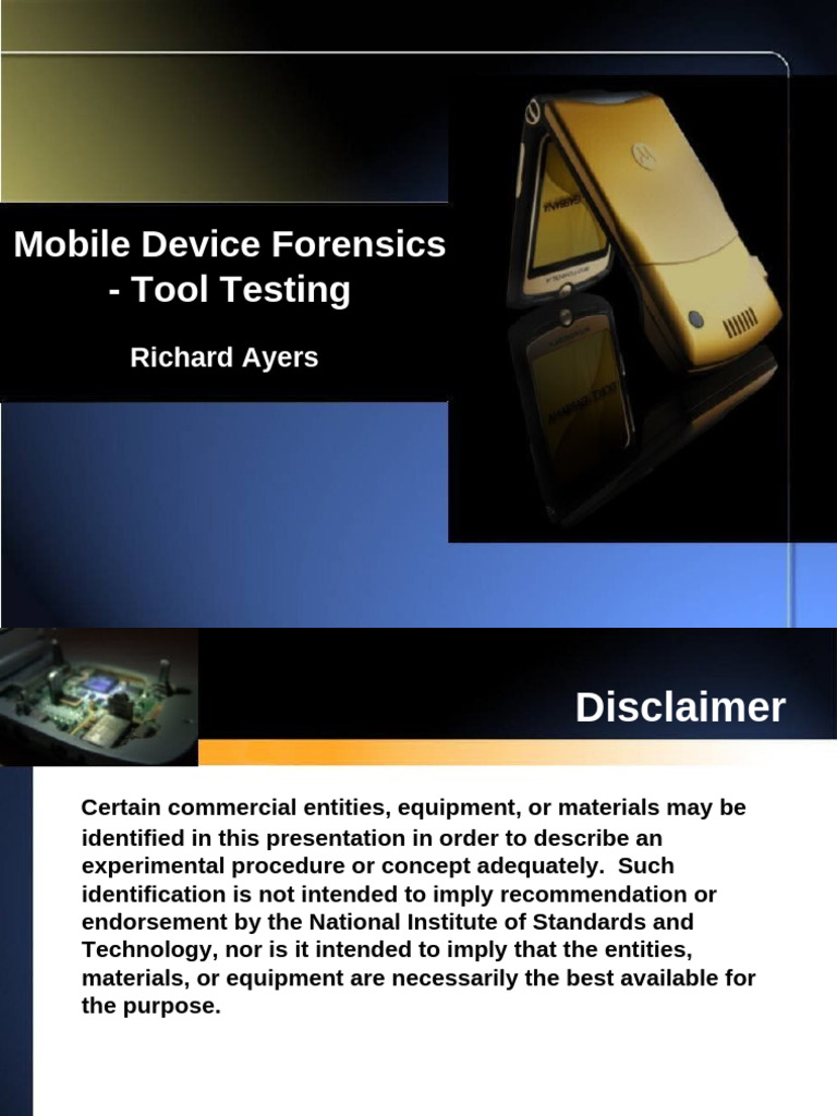 Mobile Device Forensics | PDF | Specification (Technical Standard ...