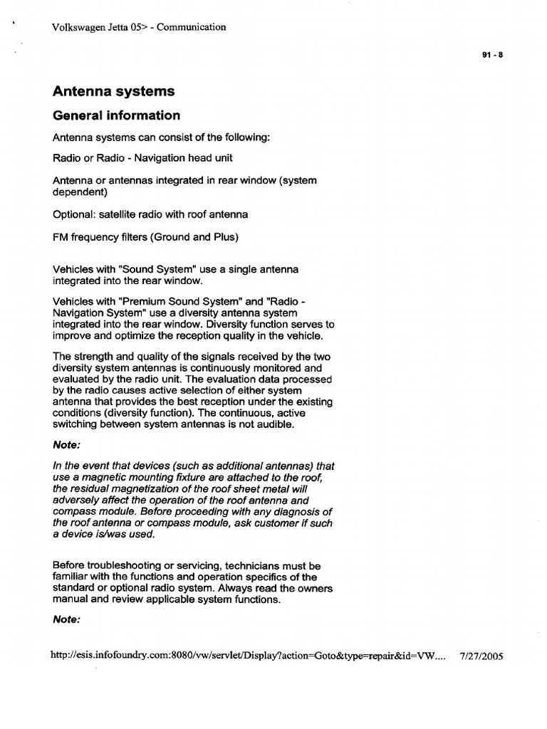 General Information - Antenna System | PDF