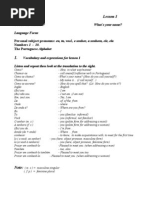 Portuguese for Foreigners Lesson 1 _ Lição 1