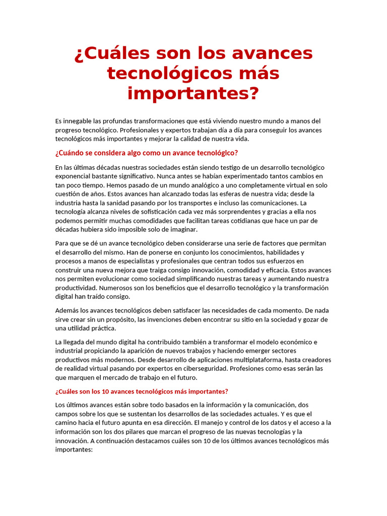 Avances Tecnológicos de la Semana | PDF | Inteligencia artificial ...