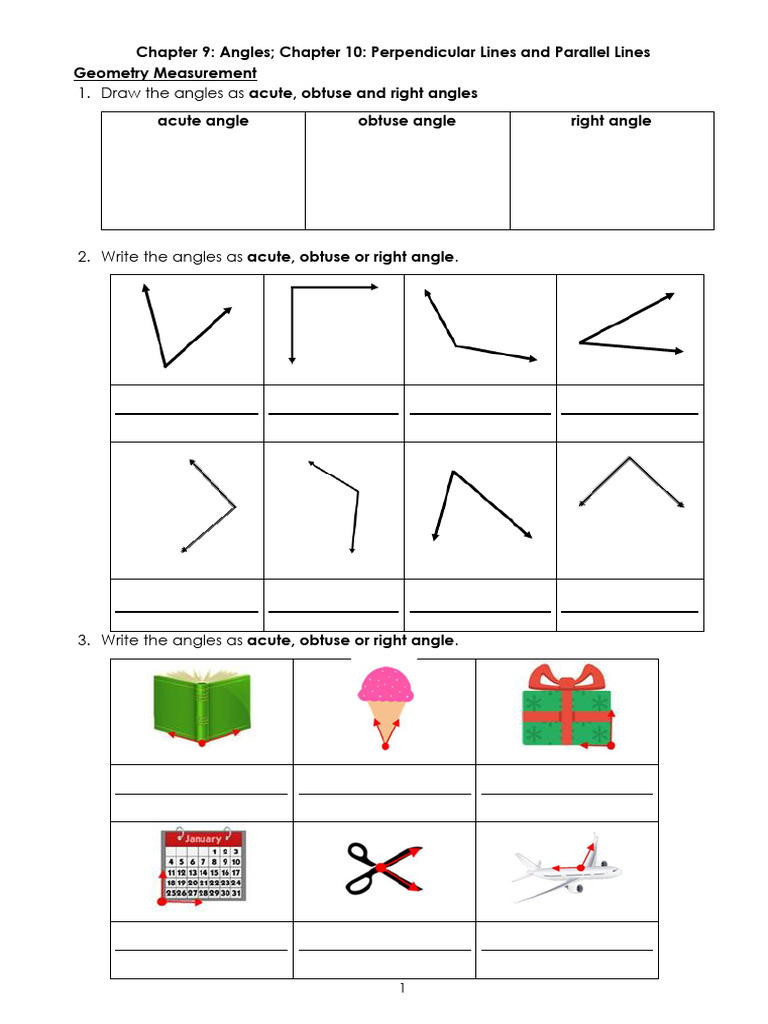 Lines and Angles G3 | PDF
