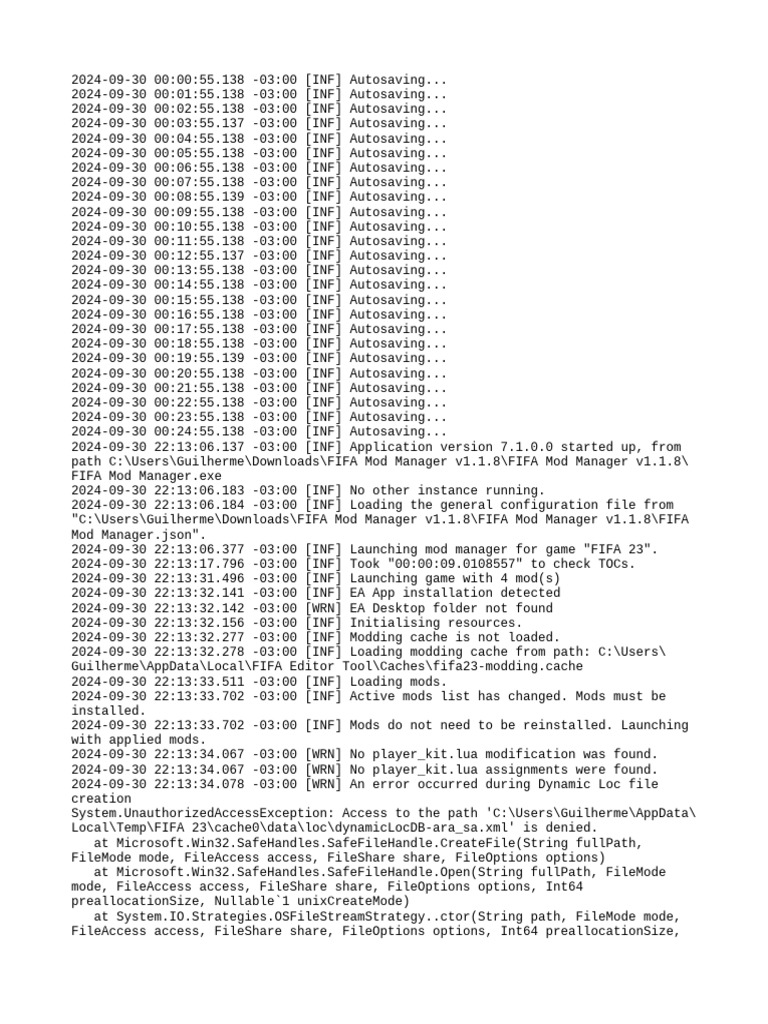 FIFA Mod Data Path Initialization | PDF | Computer Architecture ...