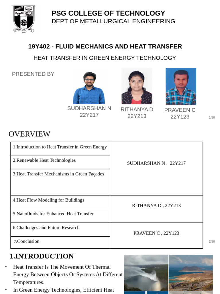 Photo inspiration: Fresh Look at Heat Transfer In Green Energy Systems Pdf Heat Transfer