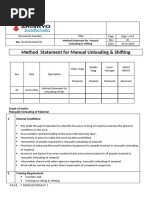 Manual Loading and Unloading Procedure For Materials | PDF ...