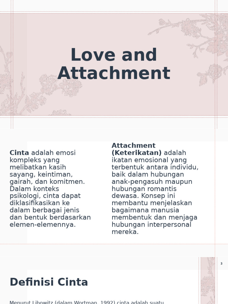 Love and Attachment | PDF