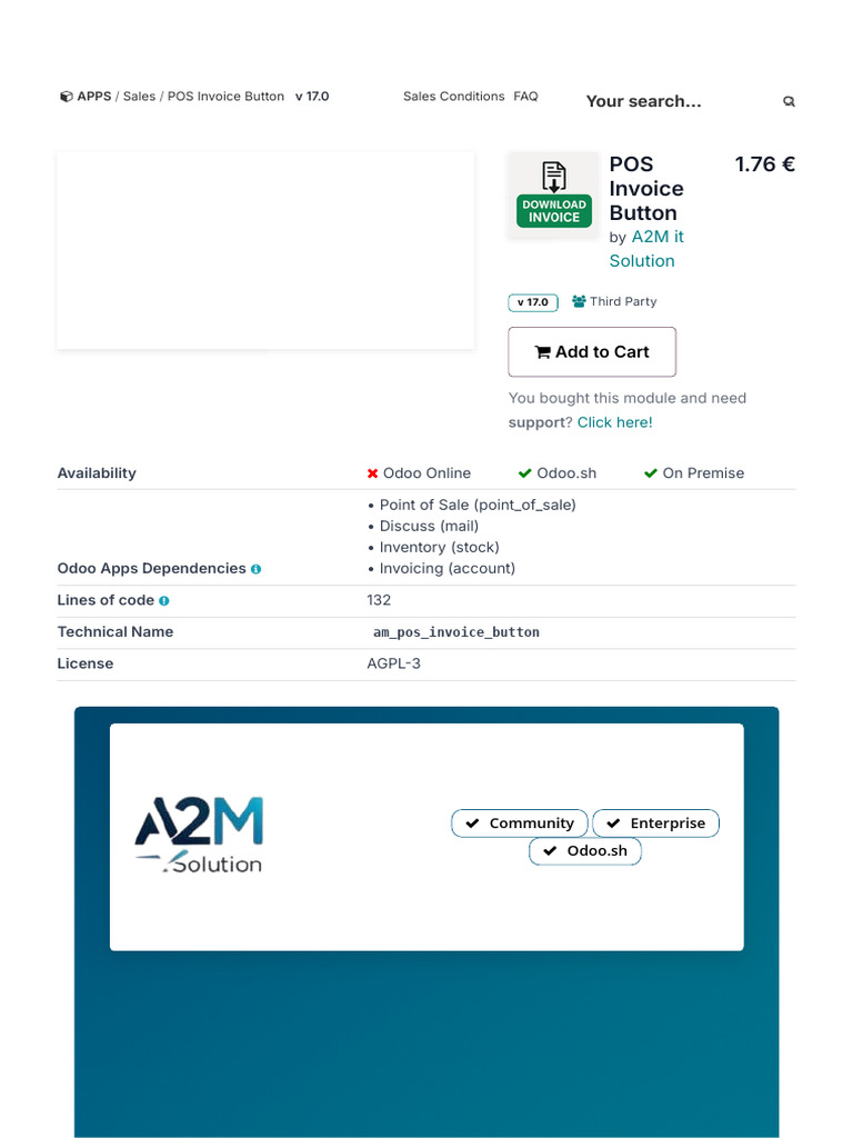 Odoo POS Invoice Download Feature | PDF | Point Of Sale | Software