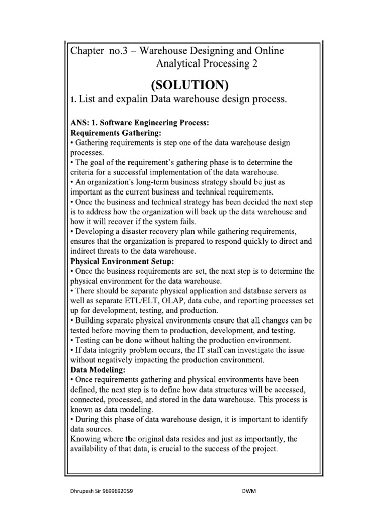 DWM Unit No.3 | PDF