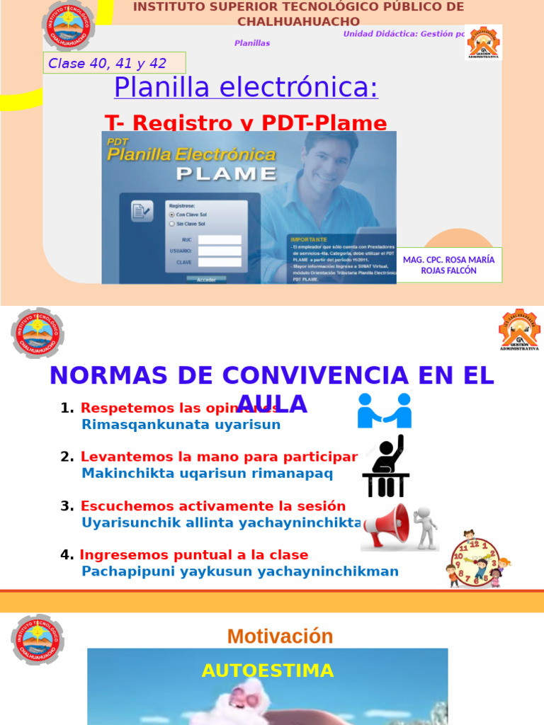 SESIÓN 14 - CLASE 43-44 Y 45 - TEMA - T - Registro y PDT-Plame | PDF