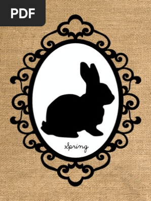 Burlap Bunny 2