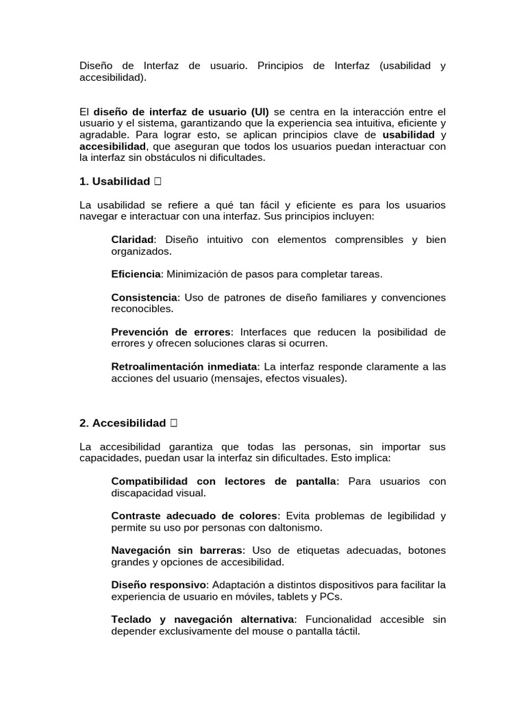 Diseño de Interfaz de Usuario | PDF | Interfaces gráficas de usuario ...