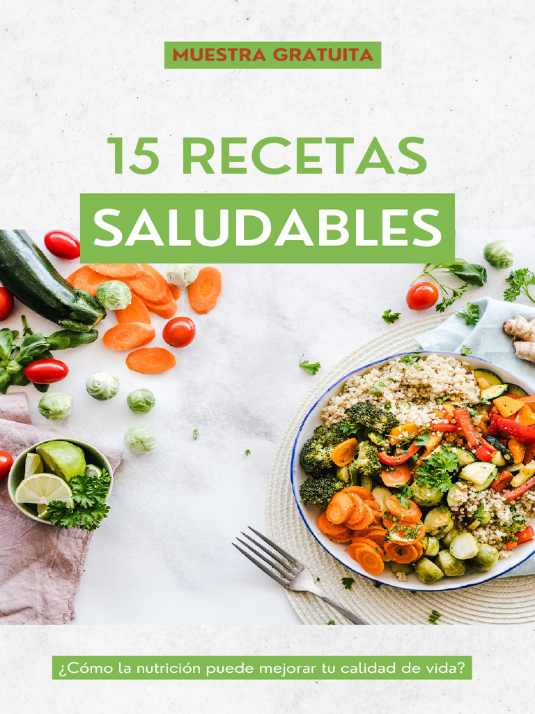 15 Recetas Saludables y Fáciles | PDF | ensalada | Cilantro