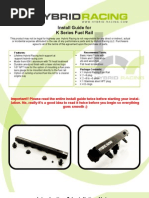 Download Hybrid Racing K-Series Fuel Rail Install Guide by Hybrid Racing SN86244280 doc pdf