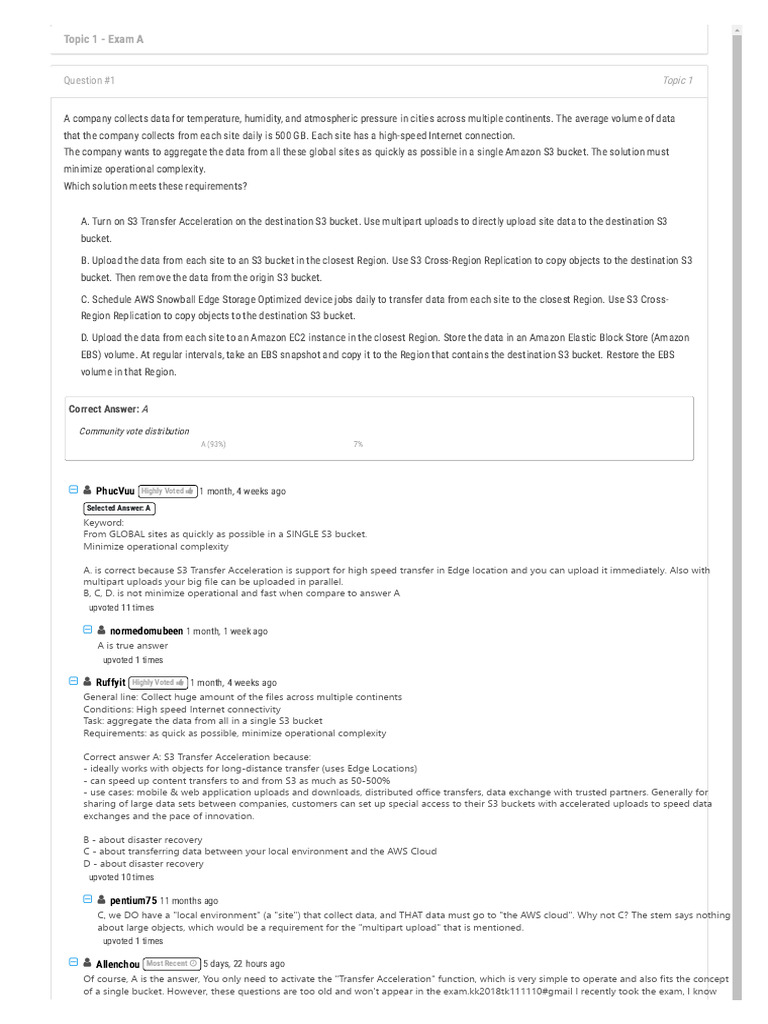 Optimize Data Transfer to S3 Efficiently | PDF | Amazon Web Services ...