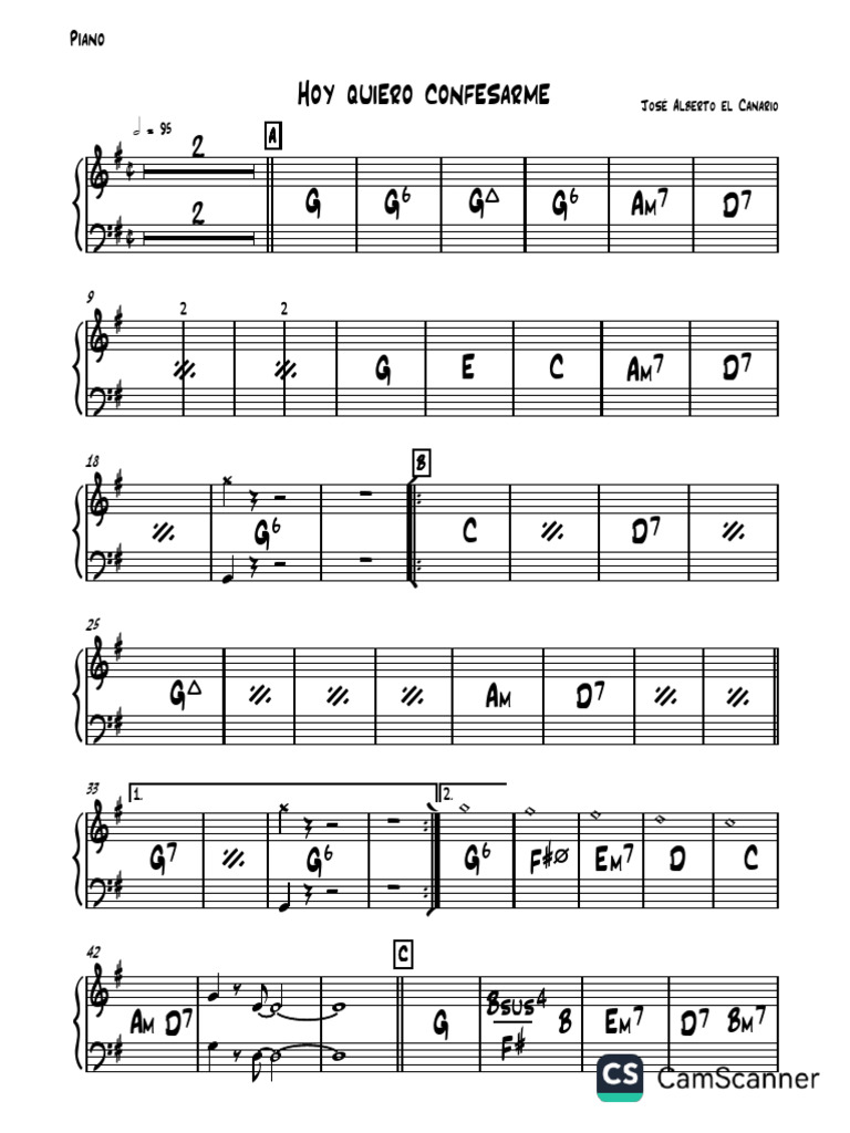 El Canario - Hoy Quiero Confesarme | PDF