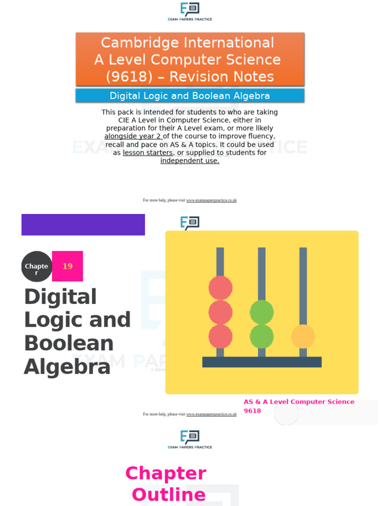 A Level Computer Science Revision Notes | PDF | Logic Gate ...