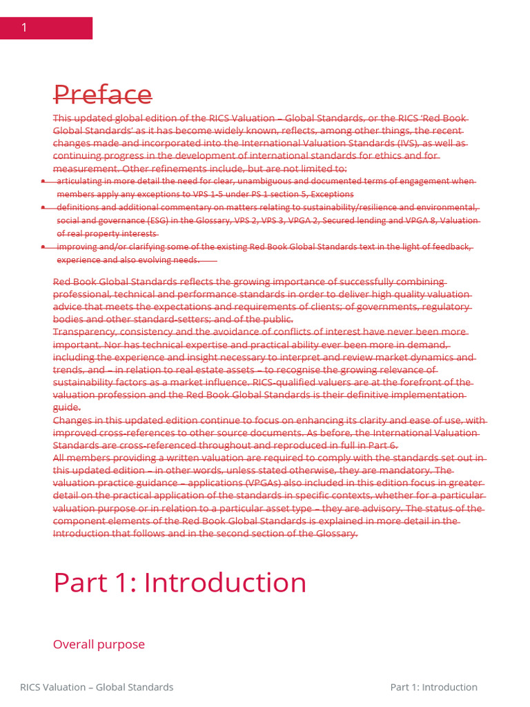 RICS Global Valuation Standards Overview | PDF | Real Estate Appraisal ...