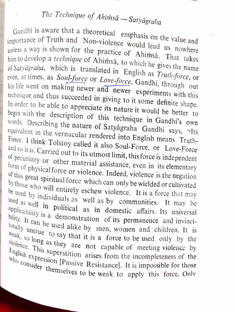 Gandhi's Satyagraha Philosophy Explained | PDF | Truth